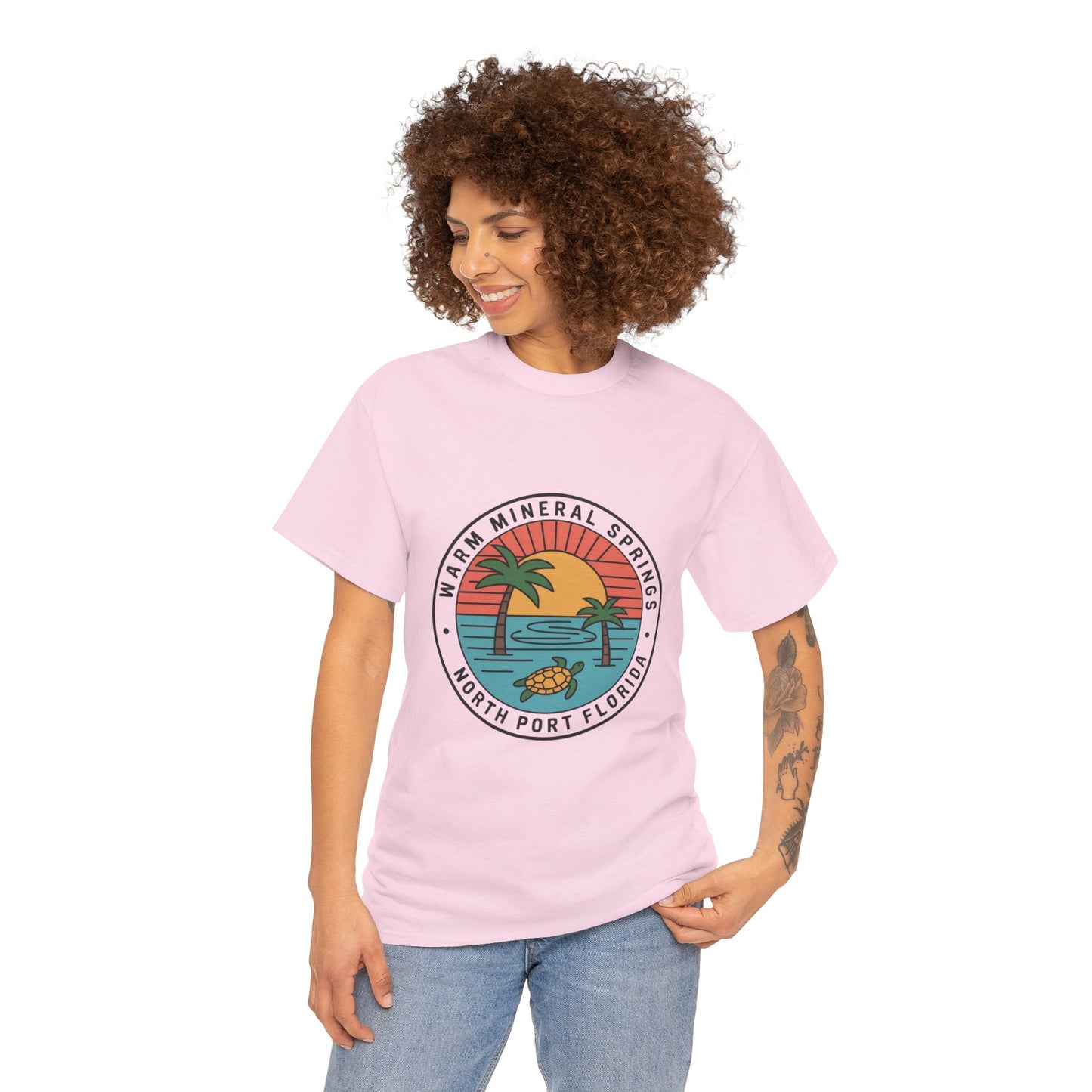 Warm Mineral Springs Florida Turtle Sunset T-Shirt