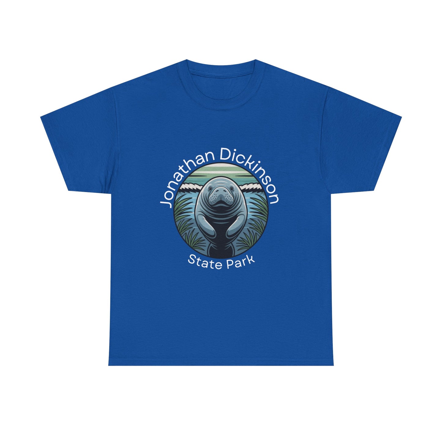 Coastal Manatee Circle T-Shirt – Jonathan Dickinson State Park Florida Nature Tee