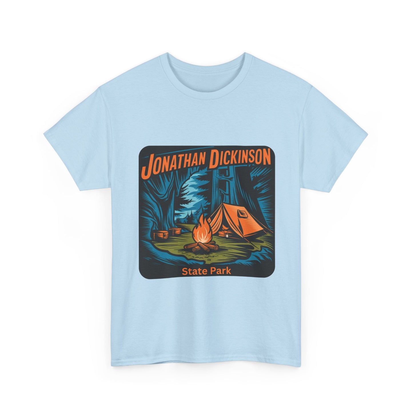 Camping Adventure T-Shirt – Jonathan Dickinson State Park Florida Campfire Nature Tee