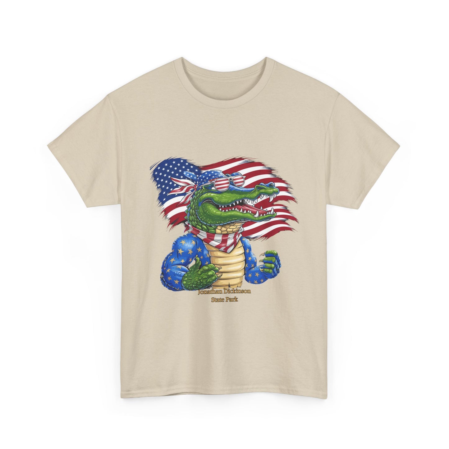 4th of July Alligator T-Shirt – Jonathan Dickinson State Park Patriotic USA Gator Tee