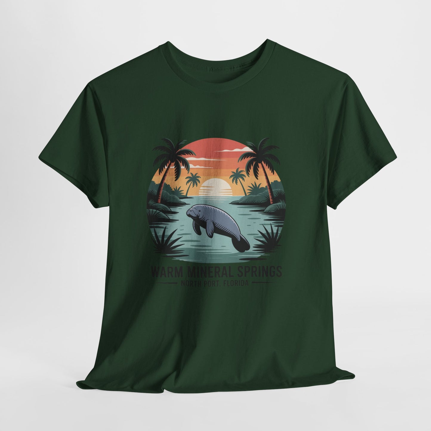 Warm Mineral Springs North Port Florida Manatee T-Shirt