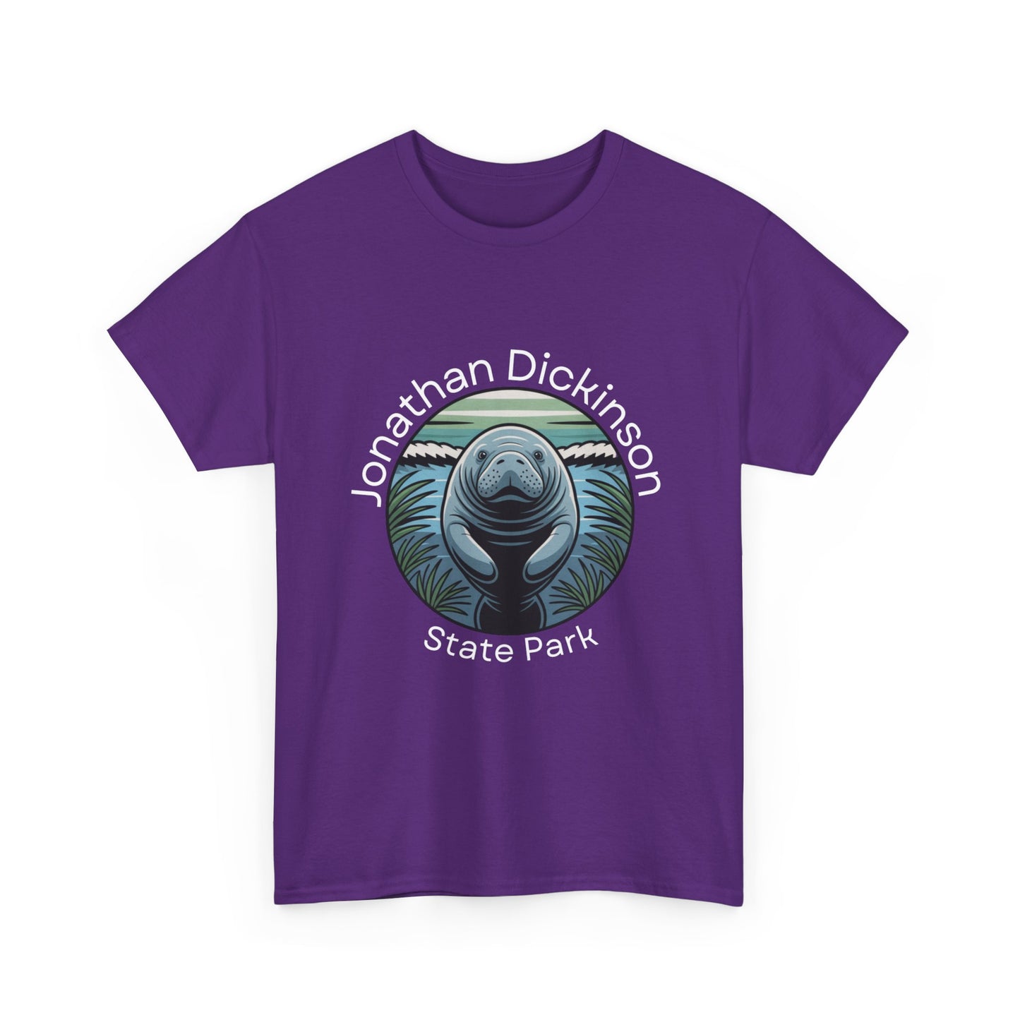 Coastal Manatee Circle T-Shirt – Jonathan Dickinson State Park Florida Nature Tee