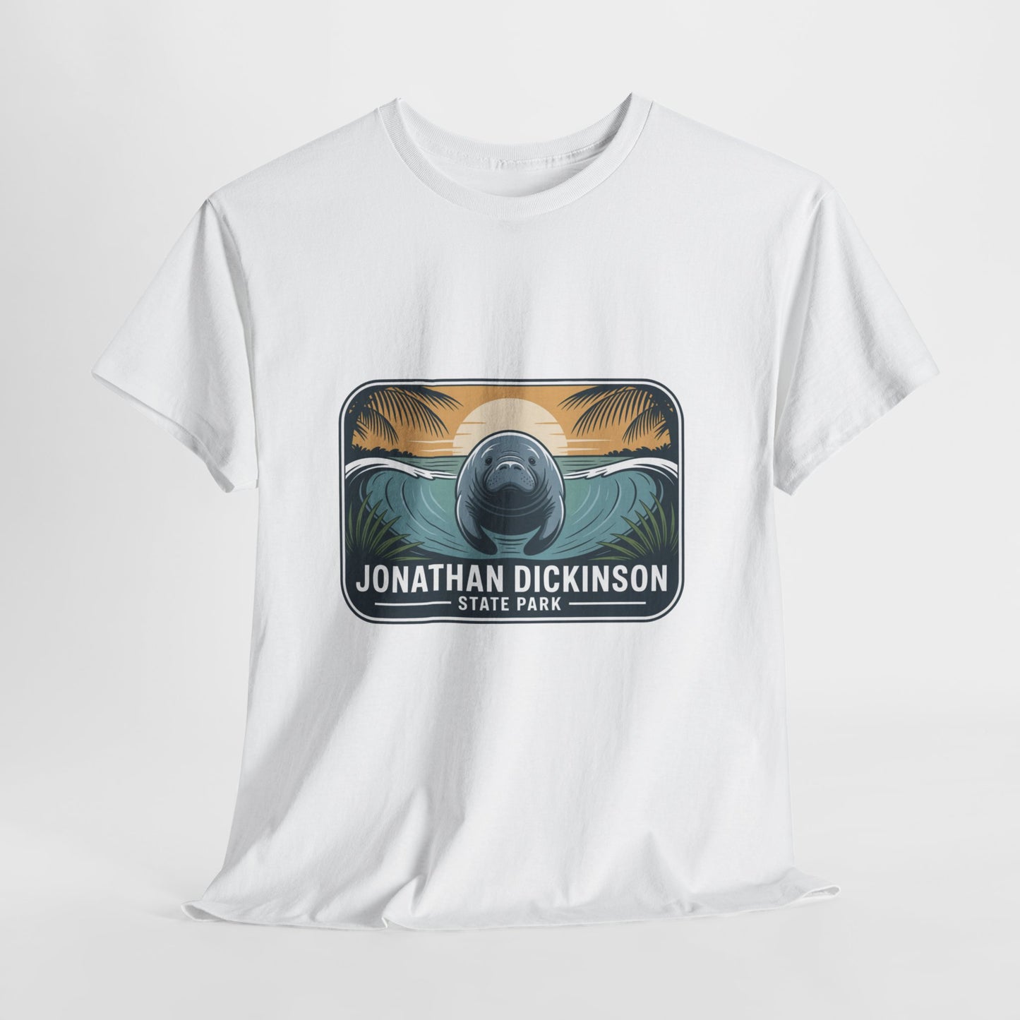 Manatee Badge T-Shirt – Jonathan Dickinson State Park Florida Nature Tee