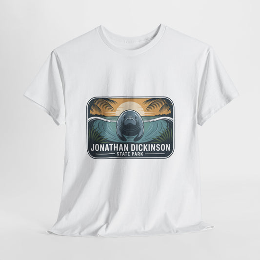 Manatee Badge T-Shirt – Jonathan Dickinson State Park Florida Nature Tee