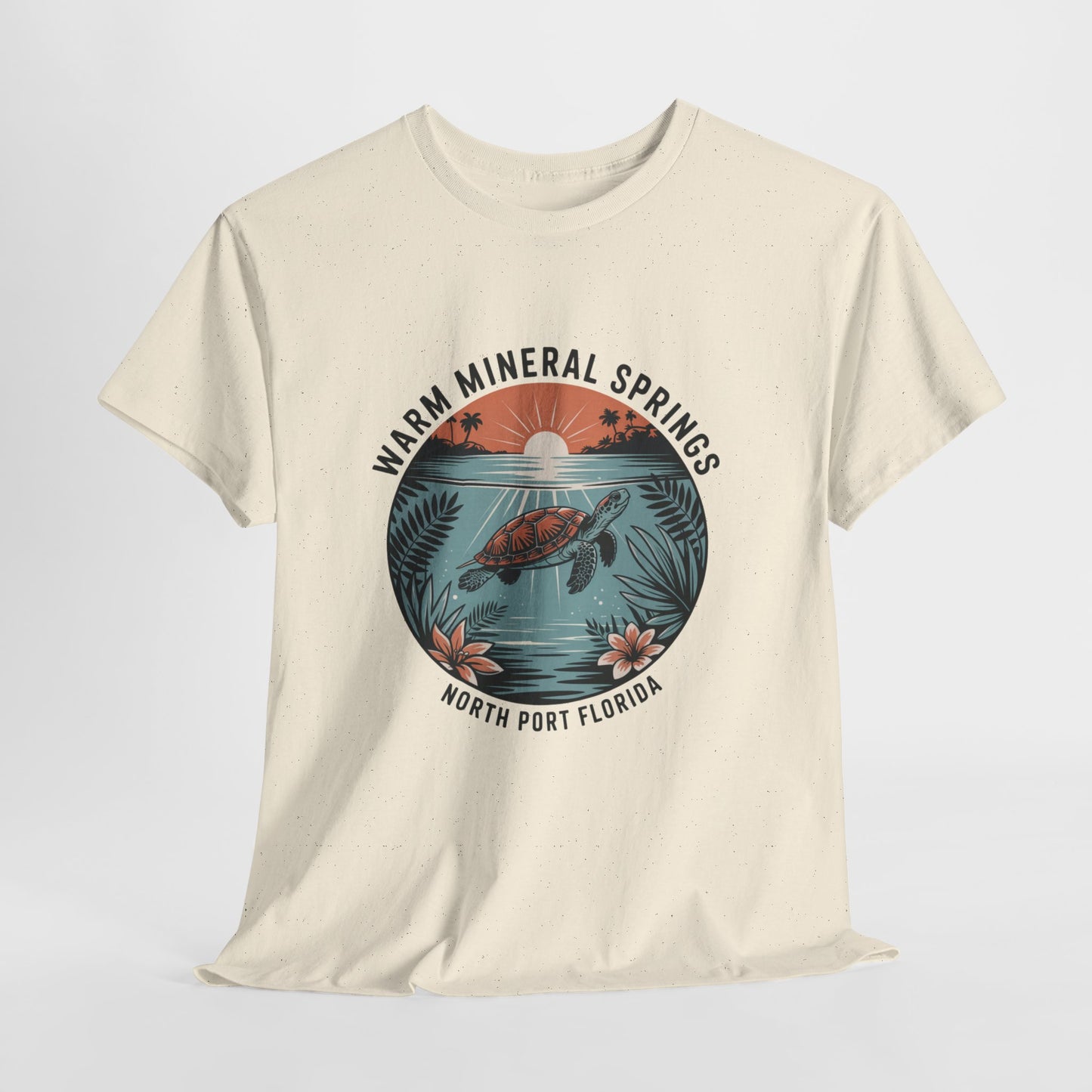 Warm Mineral Springs North Port Florida Turtle Graphic T-Shirt