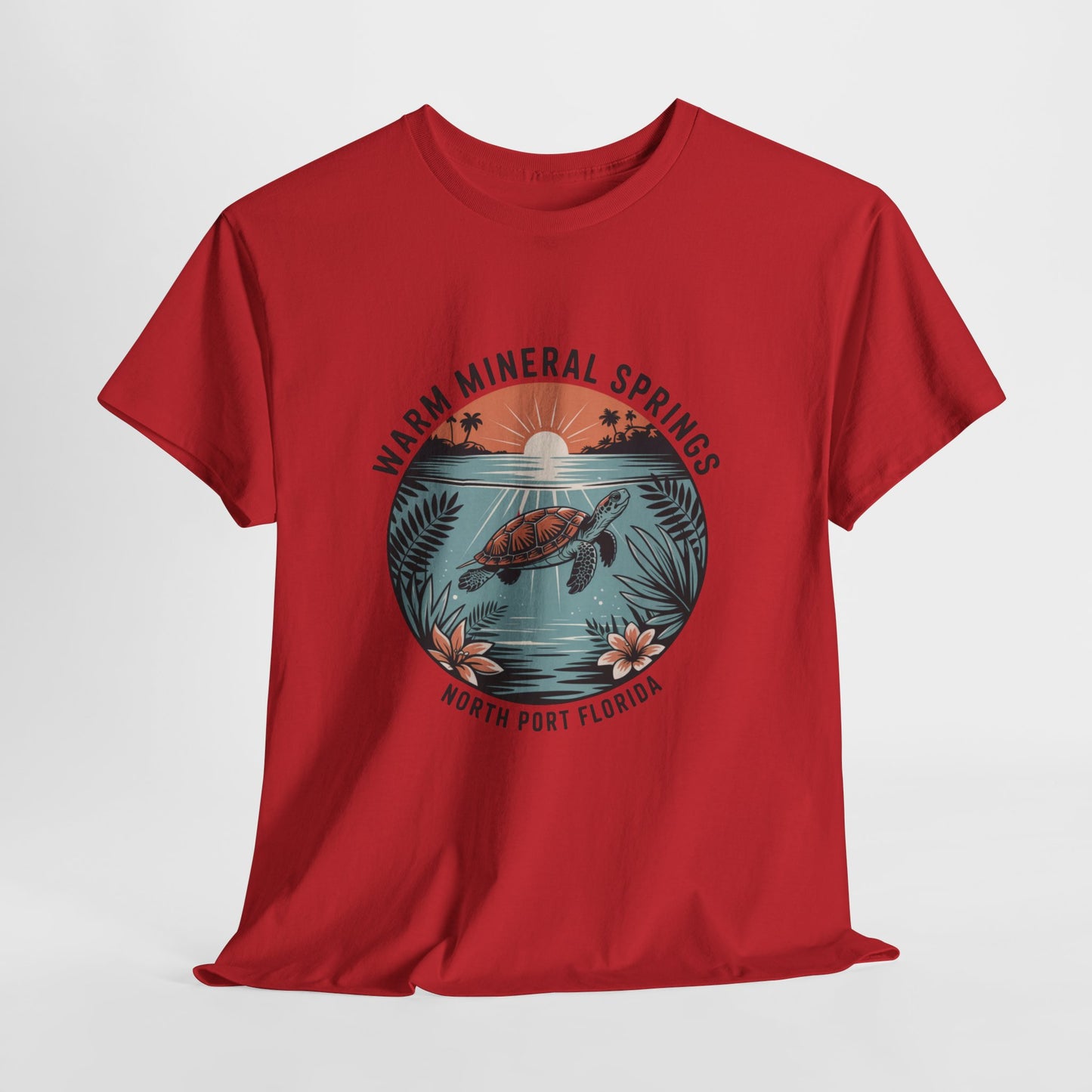 Warm Mineral Springs North Port Florida Turtle Graphic T-Shirt
