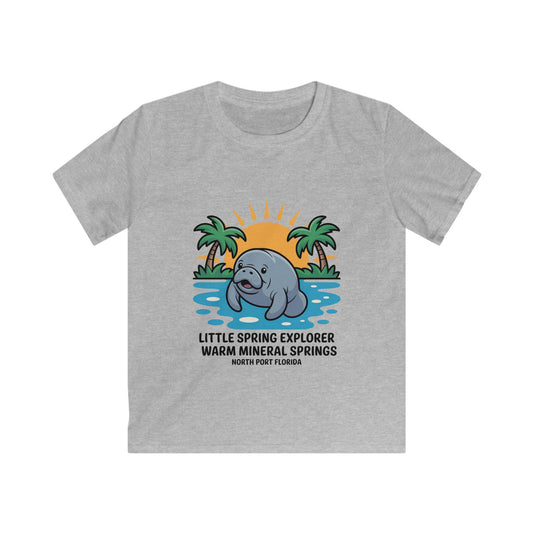 Little Spring Explorer Warm Mineral Springs Kids T-Shirt