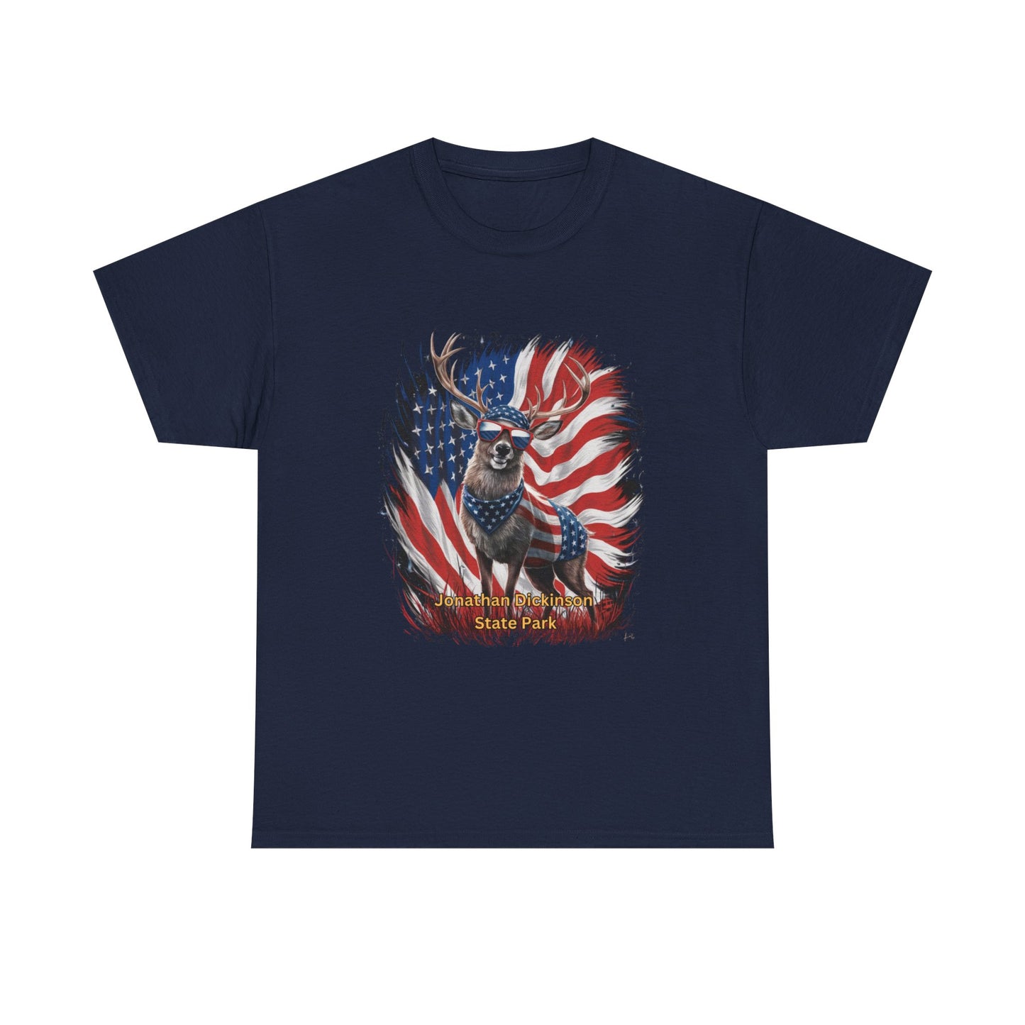 4th of July Deer T-Shirt – Jonathan Dickinson State Park Patriotic USA Buck Tee