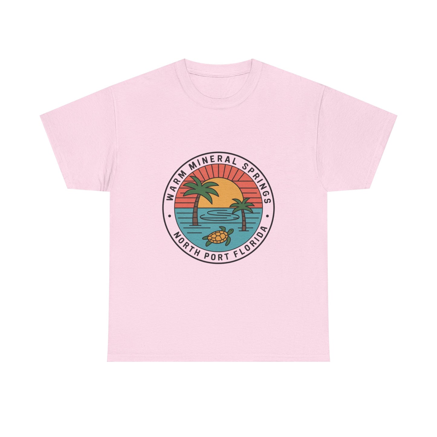 Warm Mineral Springs Florida Turtle Sunset T-Shirt