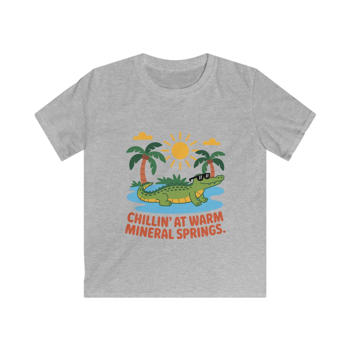 Chillin’ Alligator Florida T-Shirt – Fun Vacation Souvenir  Warm Mineral Springs