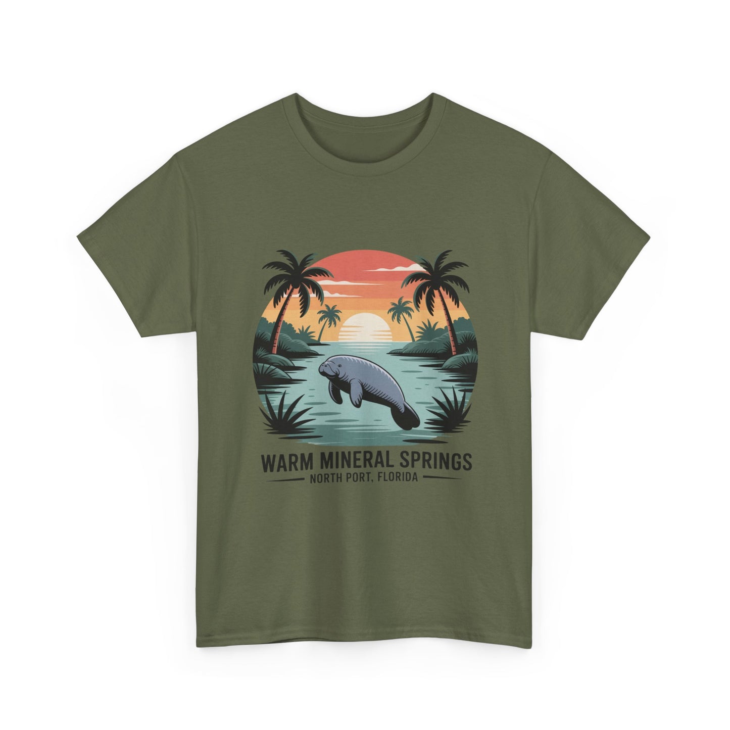 Warm Mineral Springs North Port Florida Manatee T-Shirt
