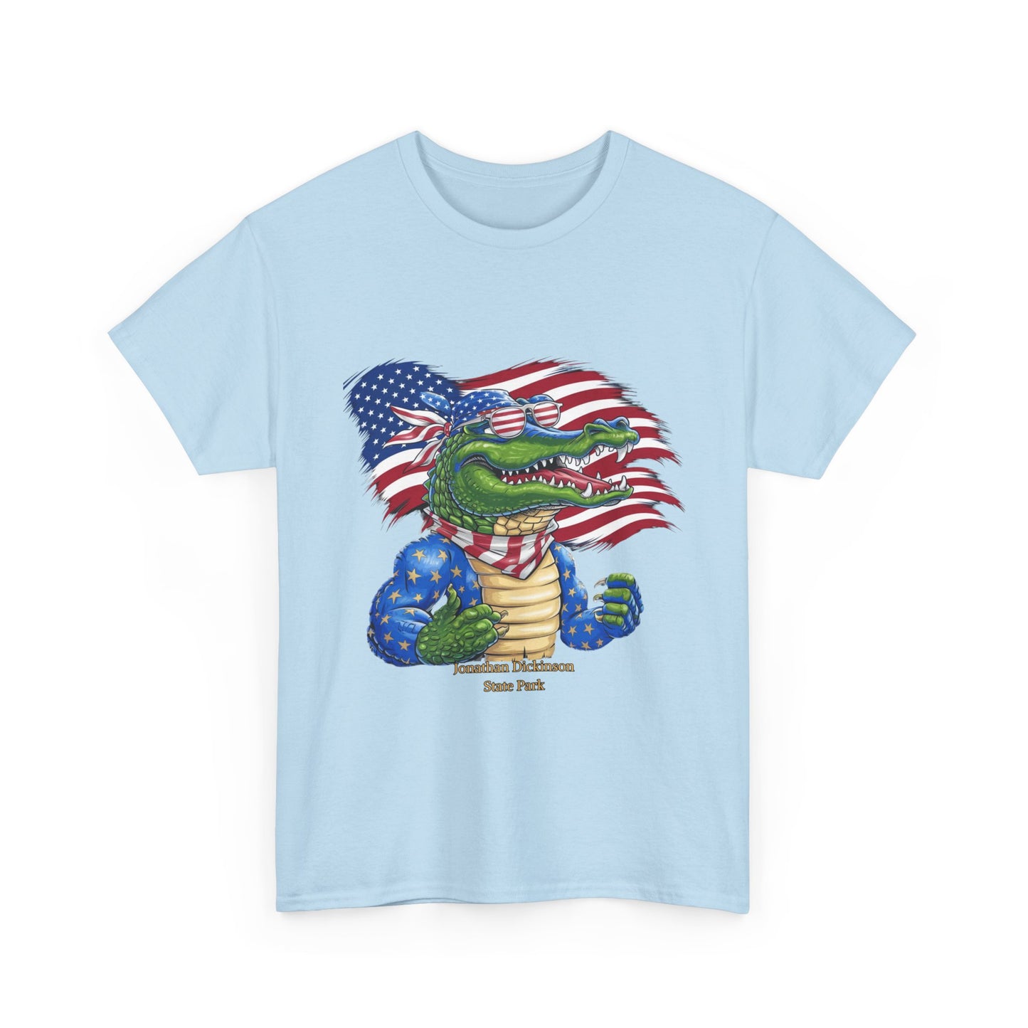 4th of July Alligator T-Shirt – Jonathan Dickinson State Park Patriotic USA Gator Tee
