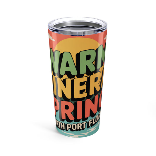 Warm Mineral Springs North Port Florida Retro Sunset Tumbler