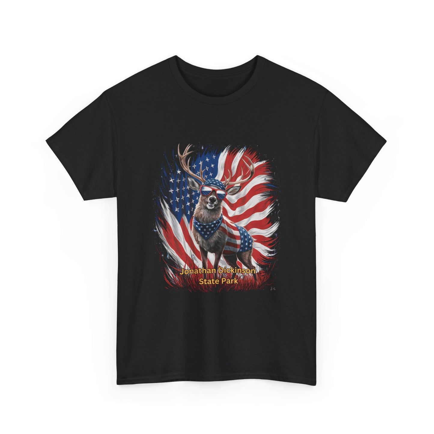 4th of July Deer T-Shirt – Jonathan Dickinson State Park Patriotic USA Buck Tee