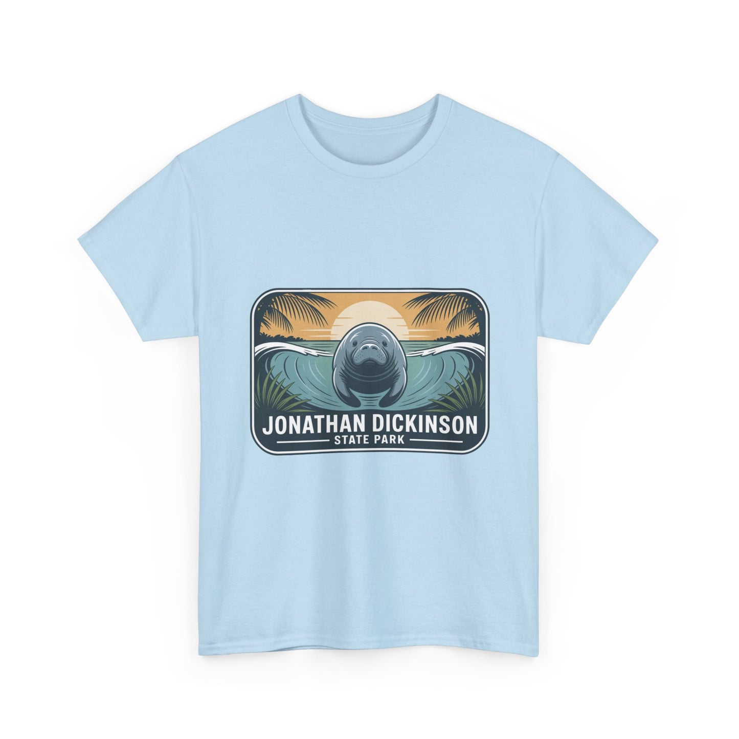 Manatee Badge T-Shirt – Jonathan Dickinson State Park Florida Nature Tee