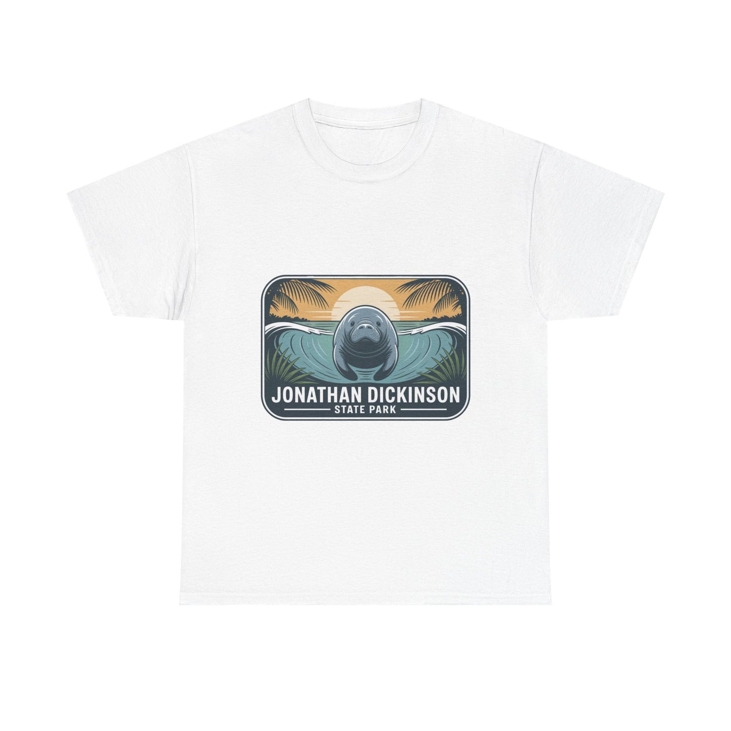 Manatee Badge T-Shirt – Jonathan Dickinson State Park Florida Nature Tee