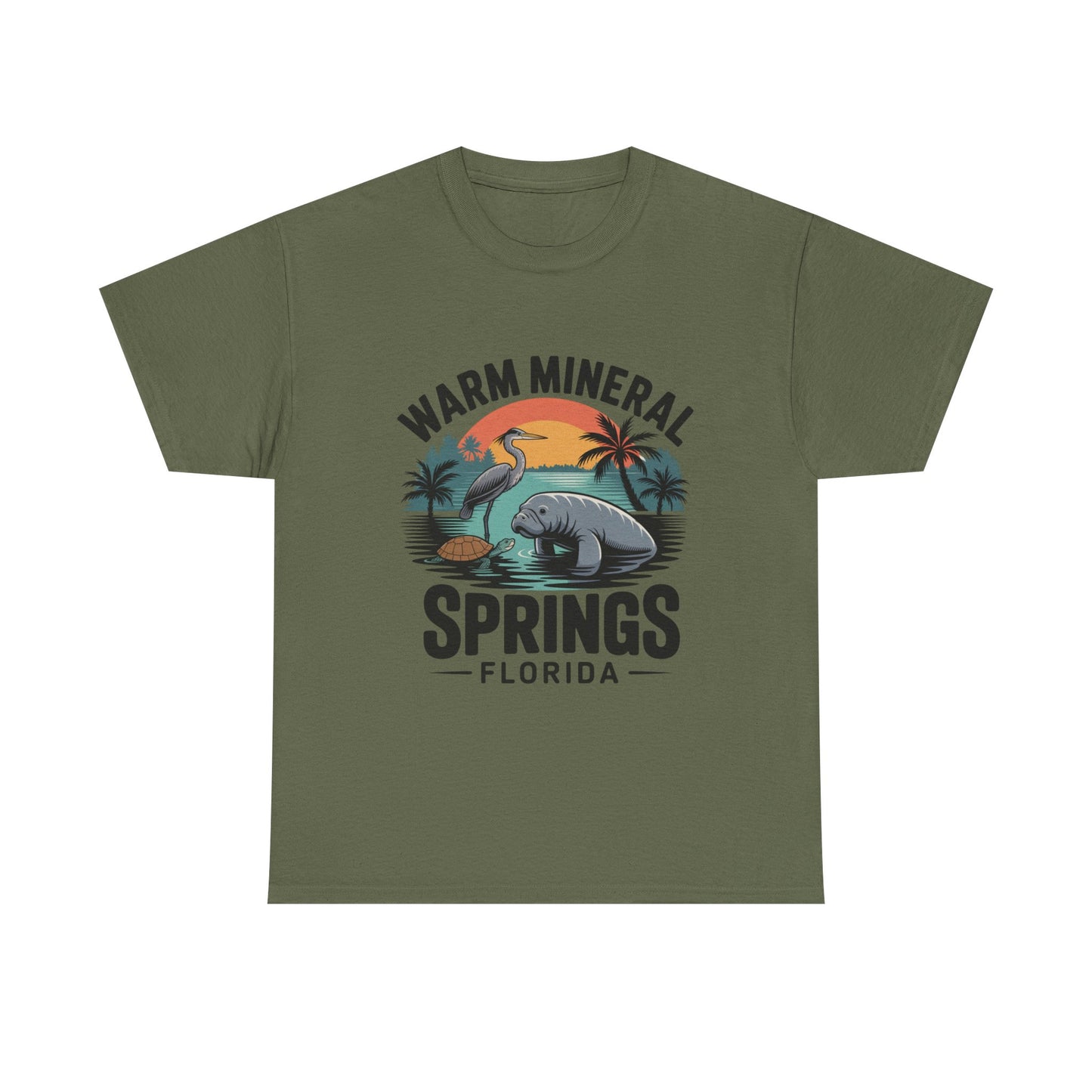 Warm Mineral Springs Florida Wildlife Sunset T-Shirt