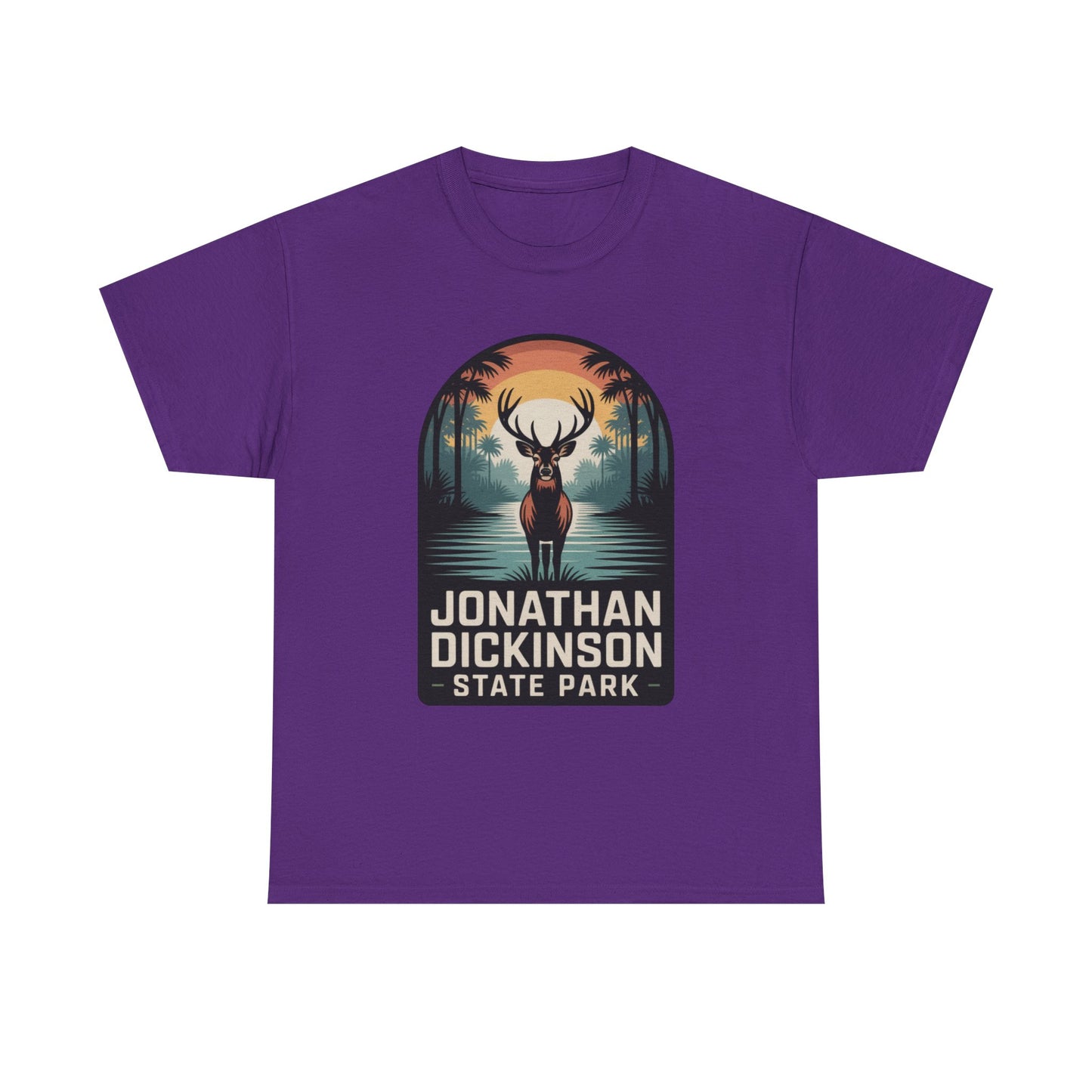 Jonathan Dickinson State Park Deer T-Shirt – Adult Florida Wildlife Sunset Nature Tee