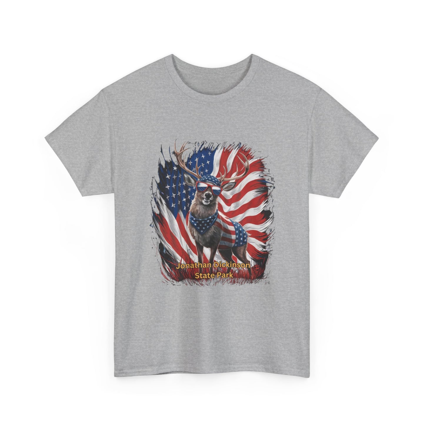 4th of July Deer T-Shirt – Jonathan Dickinson State Park Patriotic USA Buck Tee