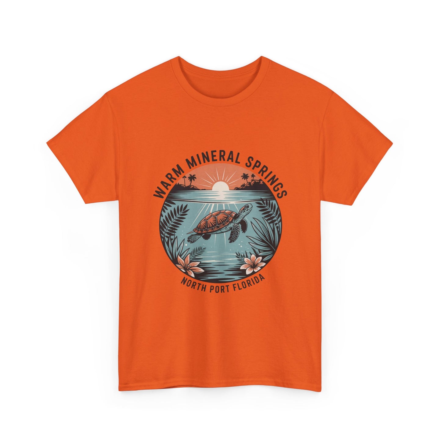 Warm Mineral Springs North Port Florida Turtle Graphic T-Shirt