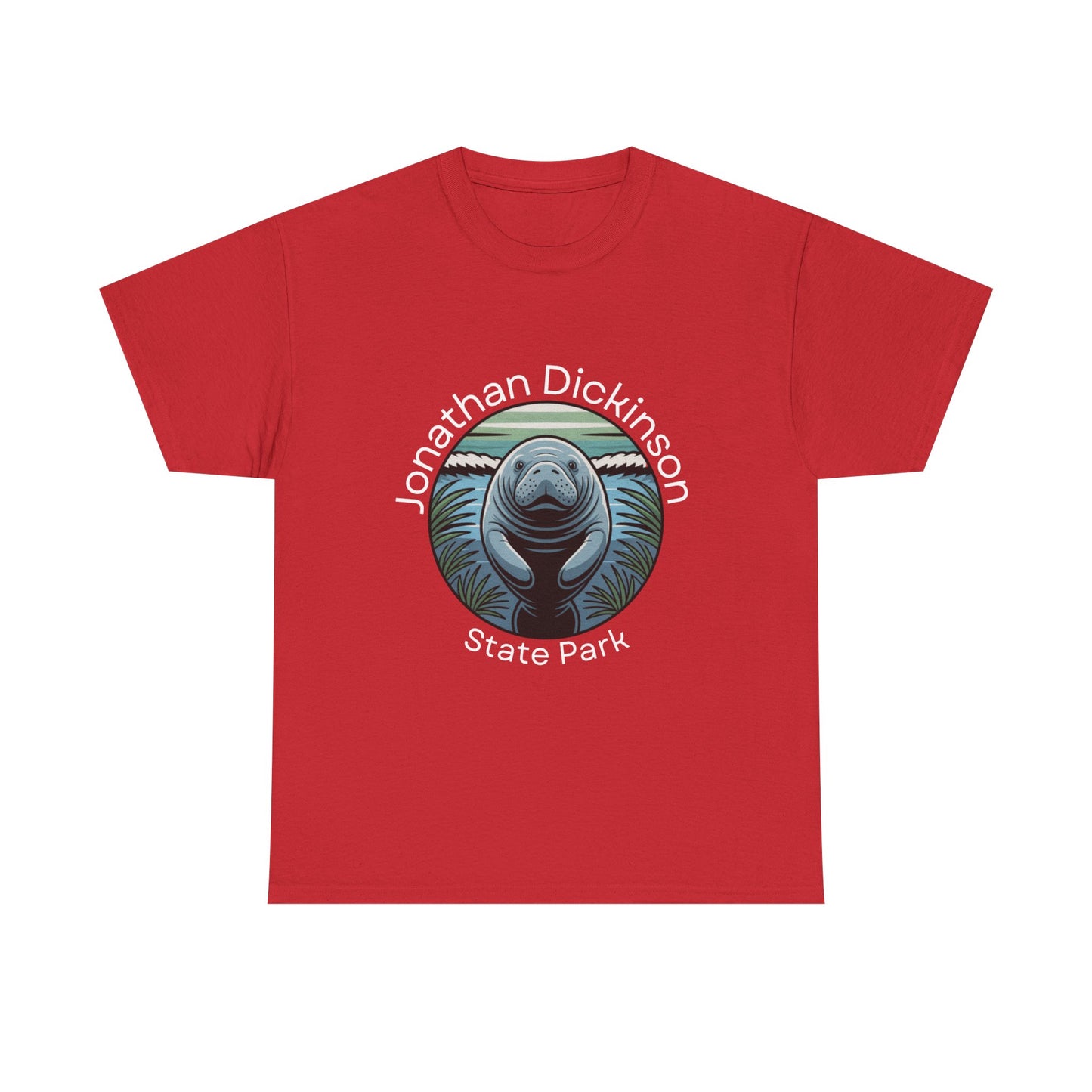 Coastal Manatee Circle T-Shirt – Jonathan Dickinson State Park Florida Nature Tee