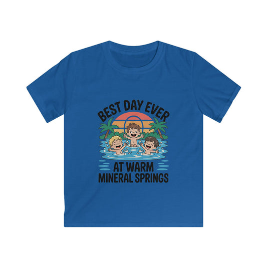 Best Day Ever Kids Vacation T-Shirt – Family Trip Souvenir  Warm Mineral Springs