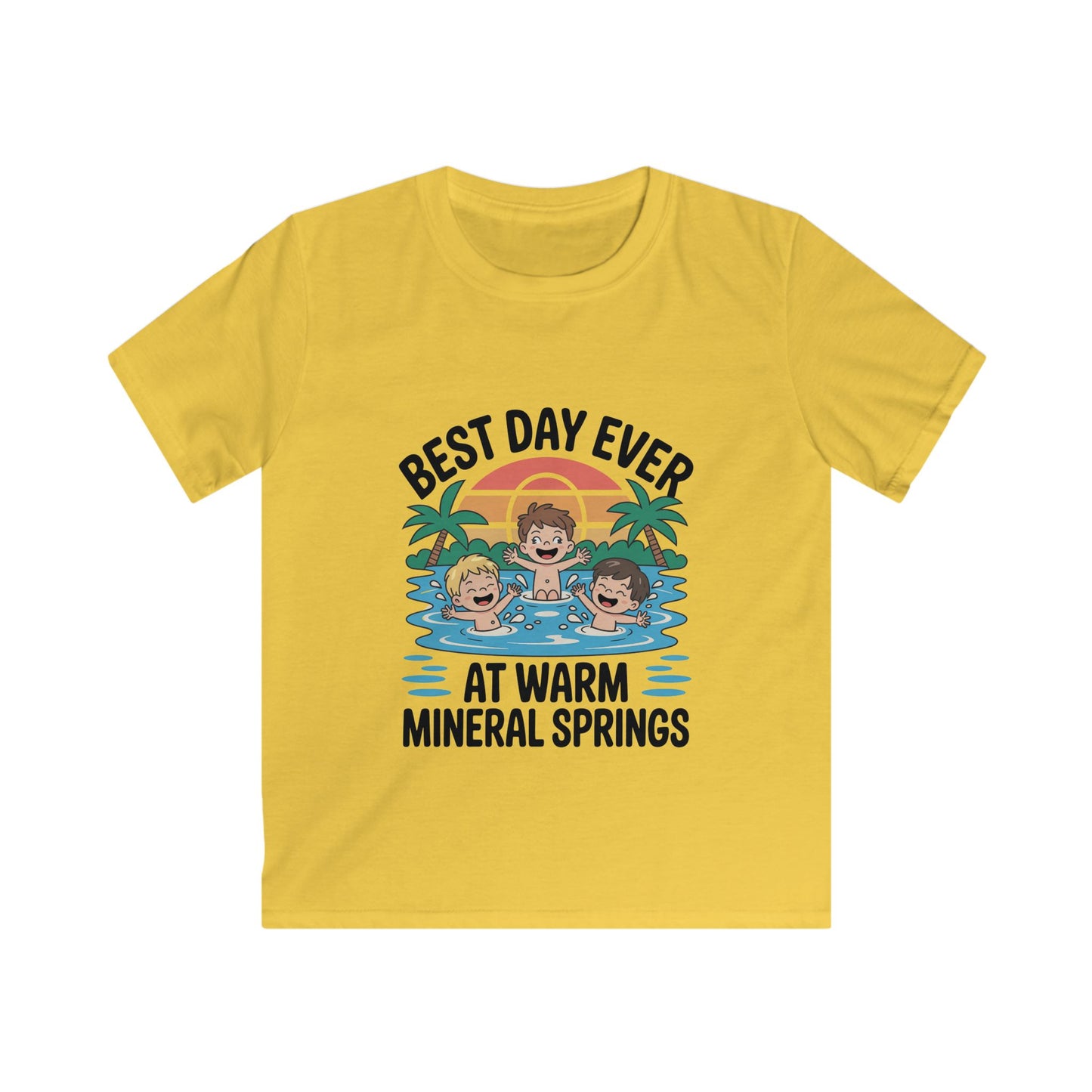 Best Day Ever Kids Vacation T-Shirt – Family Trip Souvenir  Warm Mineral Springs