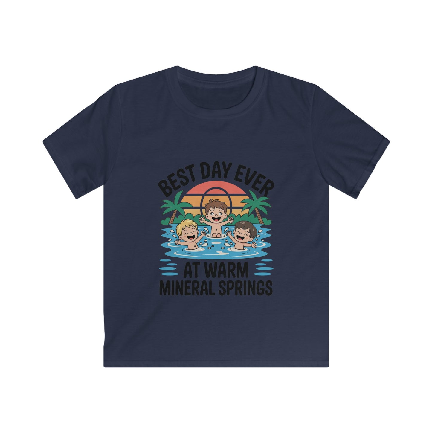Best Day Ever Kids Vacation T-Shirt – Family Trip Souvenir  Warm Mineral Springs
