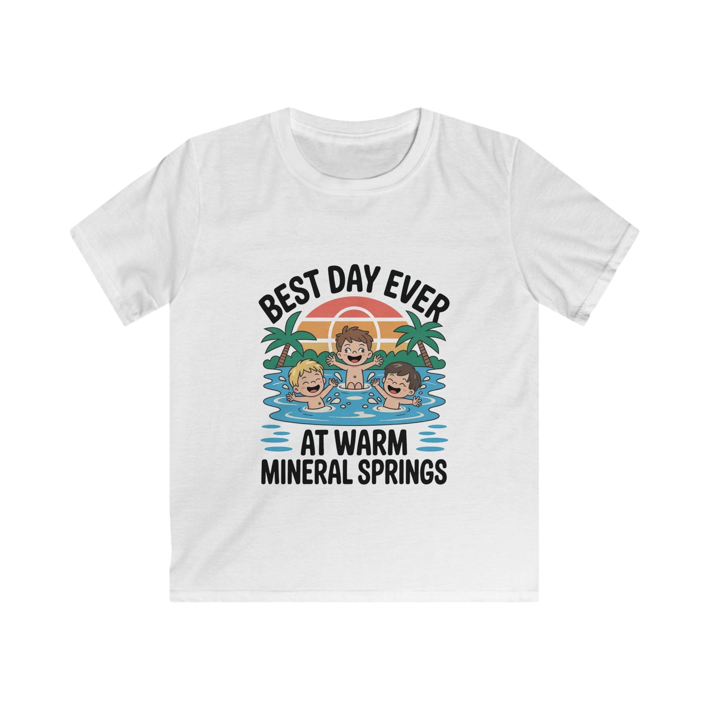 Best Day Ever Kids Vacation T-Shirt – Family Trip Souvenir  Warm Mineral Springs