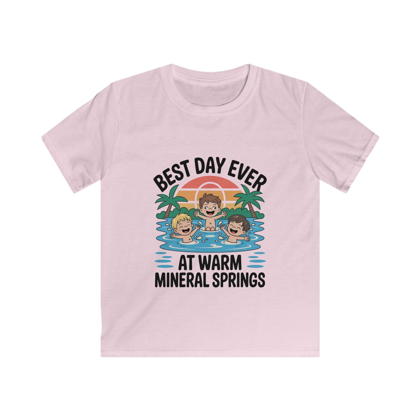 Best Day Ever Kids Vacation T-Shirt – Family Trip Souvenir  Warm Mineral Springs