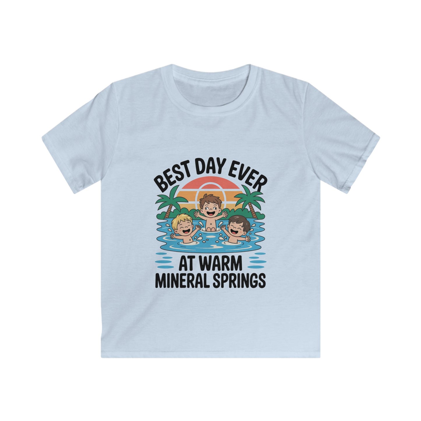 Best Day Ever Kids Vacation T-Shirt – Family Trip Souvenir  Warm Mineral Springs
