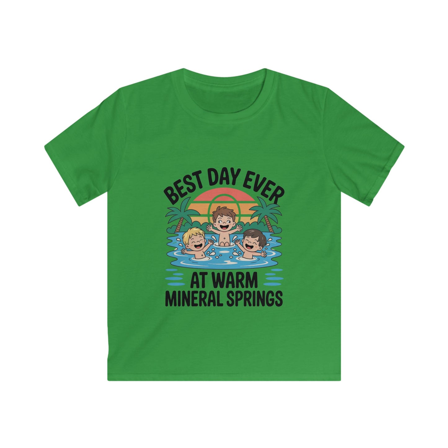 Best Day Ever Kids Vacation T-Shirt – Family Trip Souvenir  Warm Mineral Springs