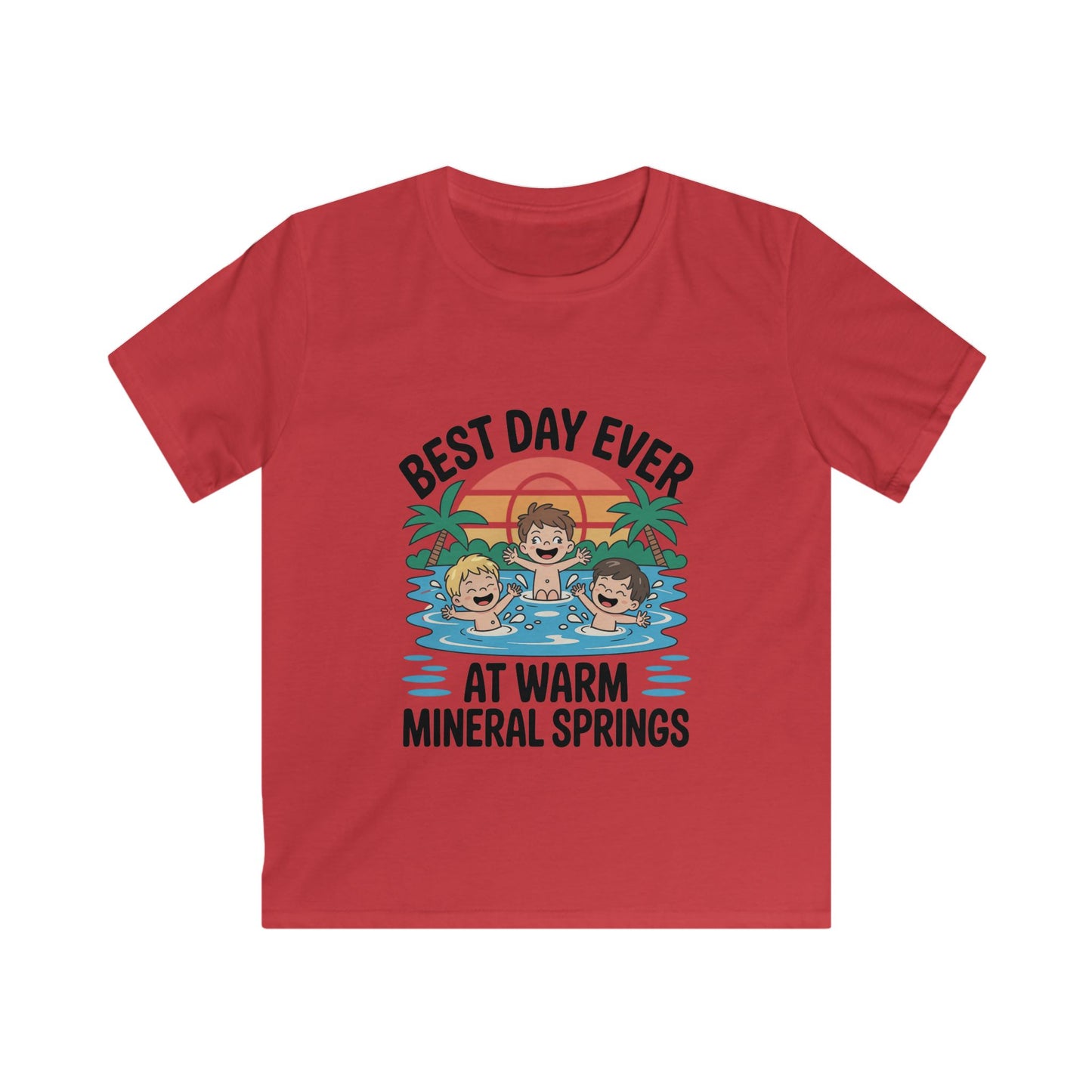 Best Day Ever Kids Vacation T-Shirt – Family Trip Souvenir  Warm Mineral Springs