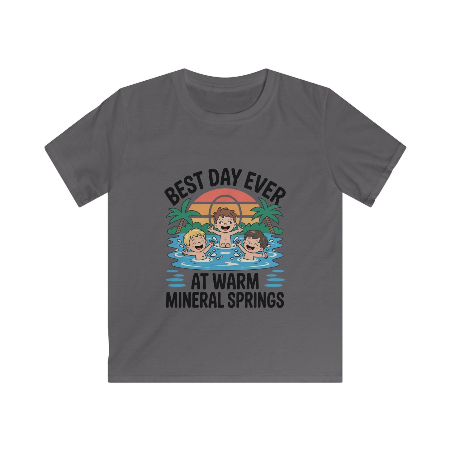 Best Day Ever Kids Vacation T-Shirt – Family Trip Souvenir  Warm Mineral Springs