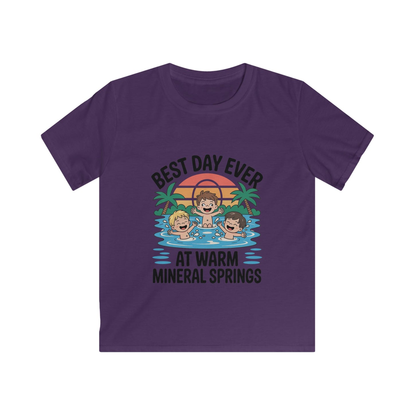 Best Day Ever Kids Vacation T-Shirt – Family Trip Souvenir  Warm Mineral Springs