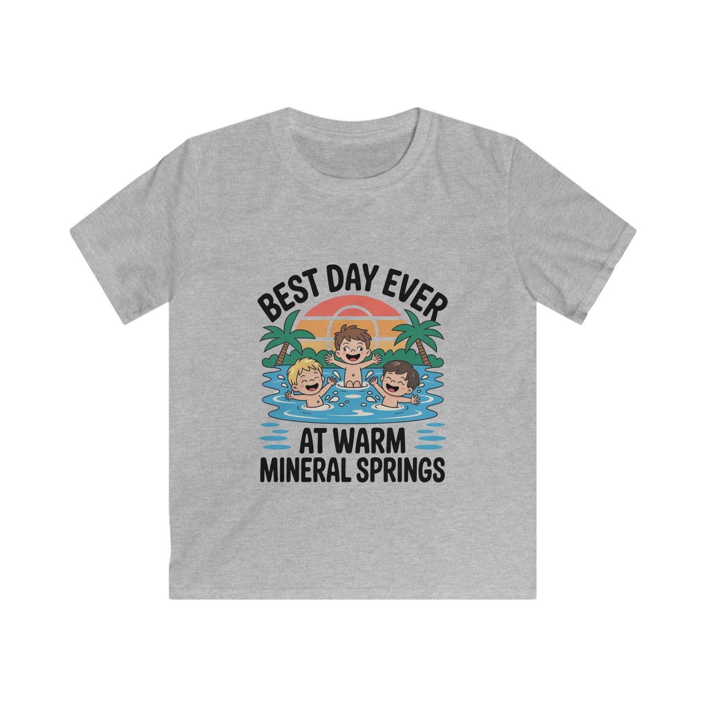 Best Day Ever Kids Vacation T-Shirt – Family Trip Souvenir  Warm Mineral Springs