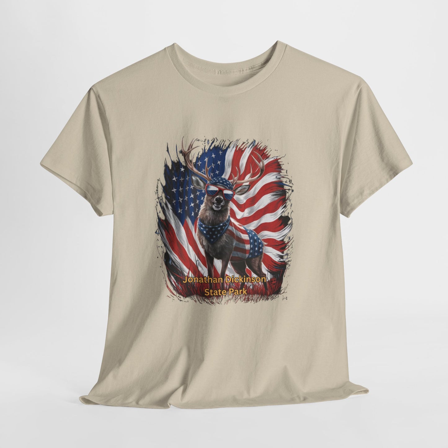 4th of July Deer T-Shirt – Jonathan Dickinson State Park Patriotic USA Buck Tee