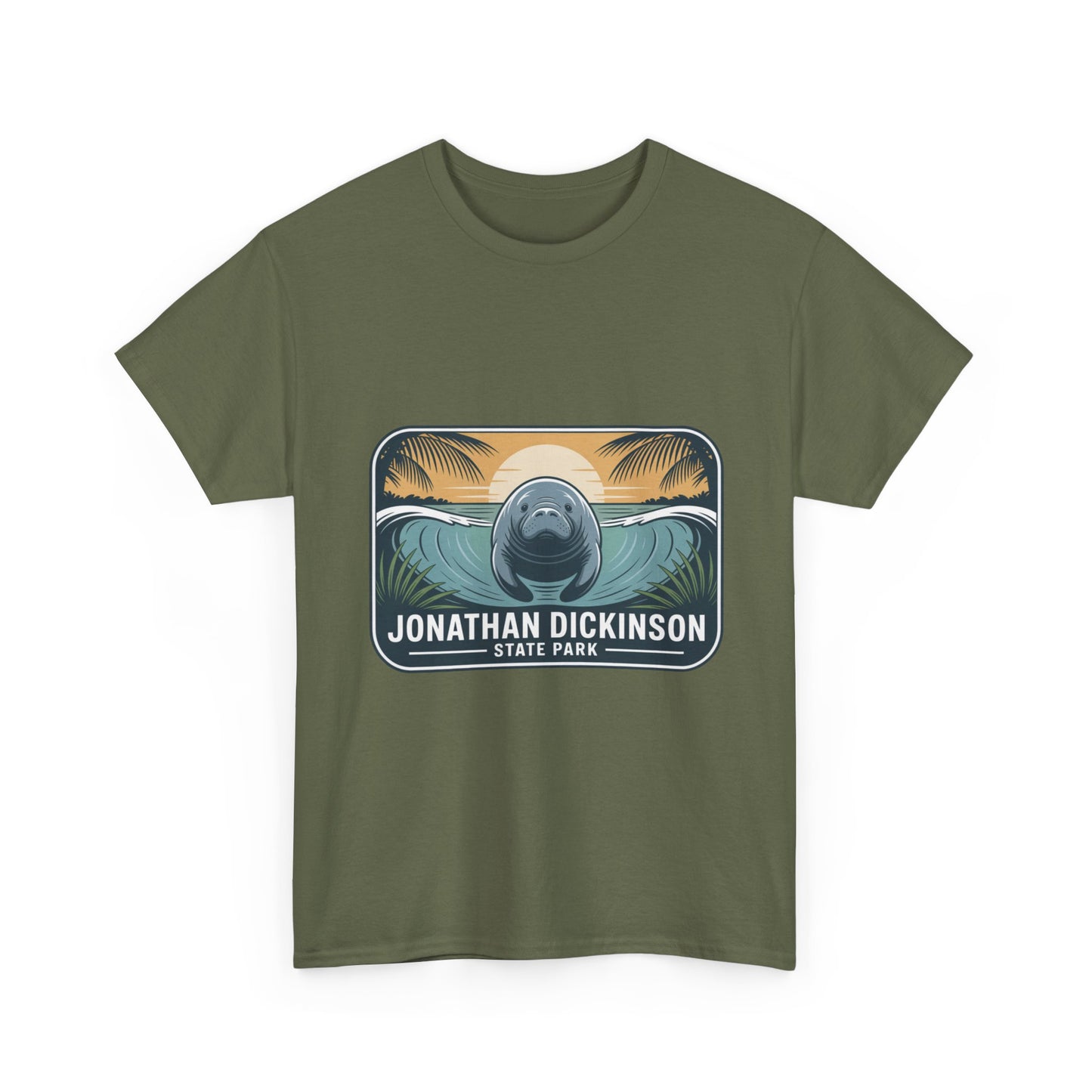 Manatee Badge T-Shirt – Jonathan Dickinson State Park Florida Nature Tee