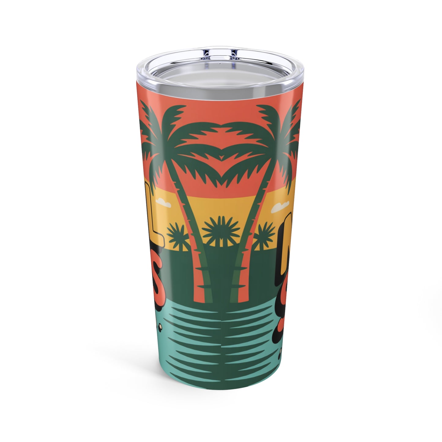 Warm Mineral Springs North Port Florida Retro Sunset Tumbler