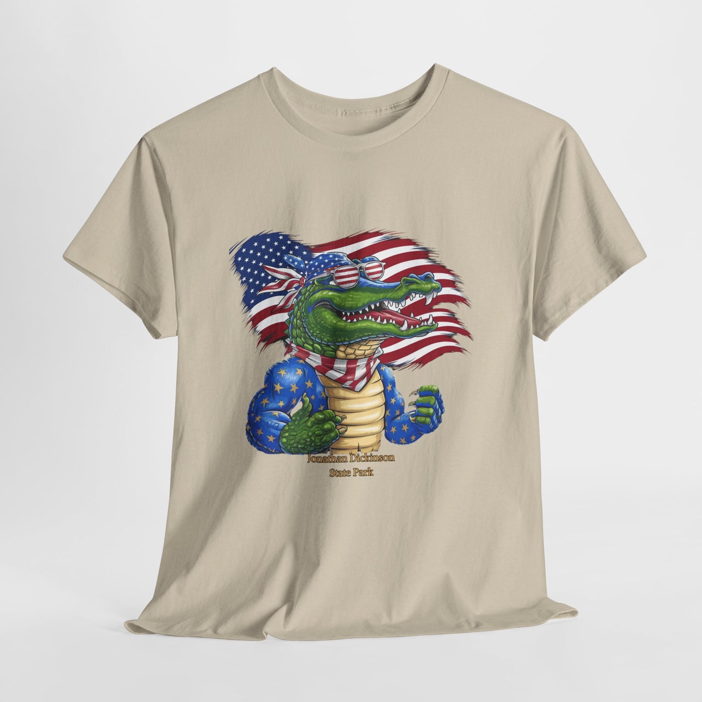 4th of July Alligator T-Shirt – Jonathan Dickinson State Park Patriotic USA Gator Tee