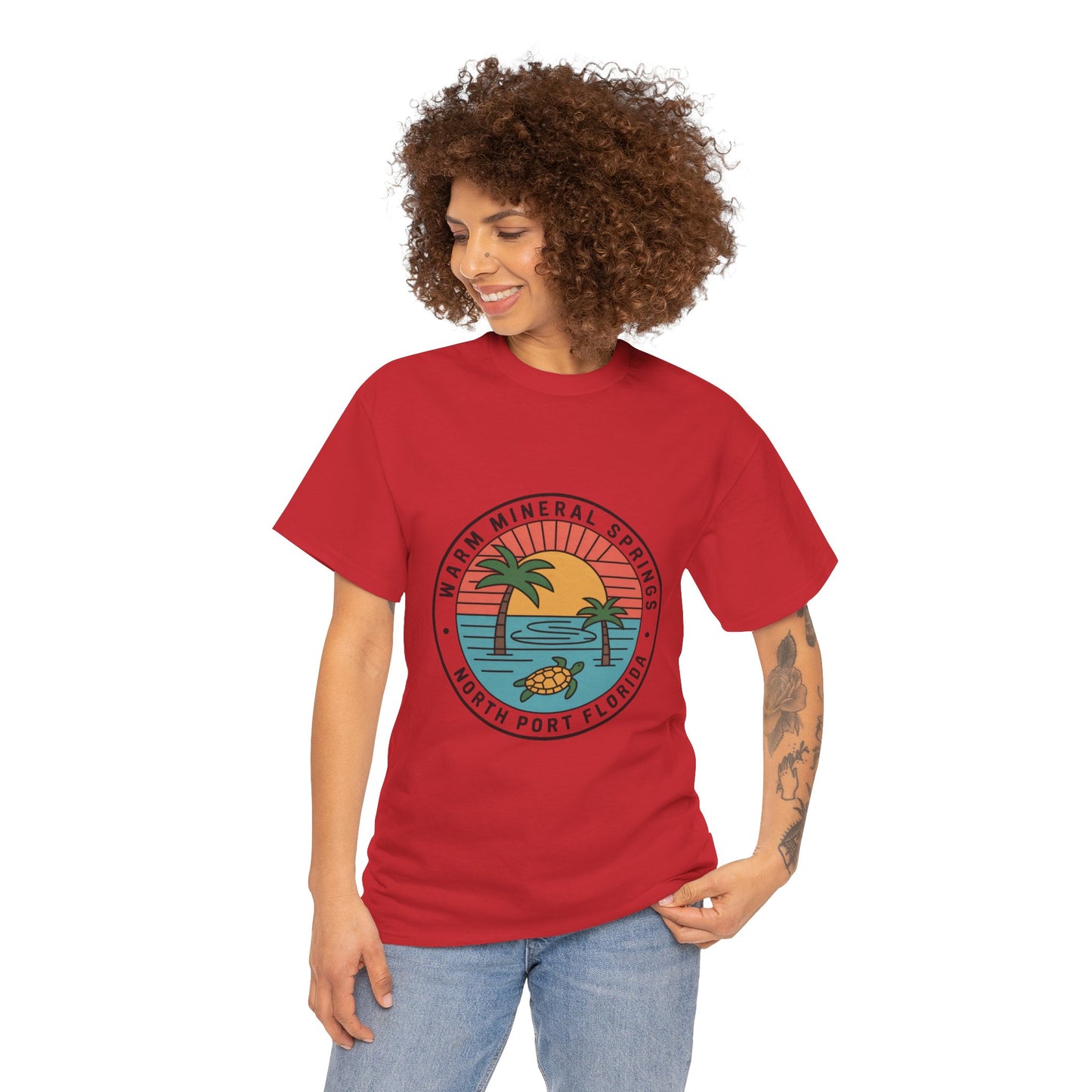 Warm Mineral Springs Florida Turtle Sunset T-Shirt