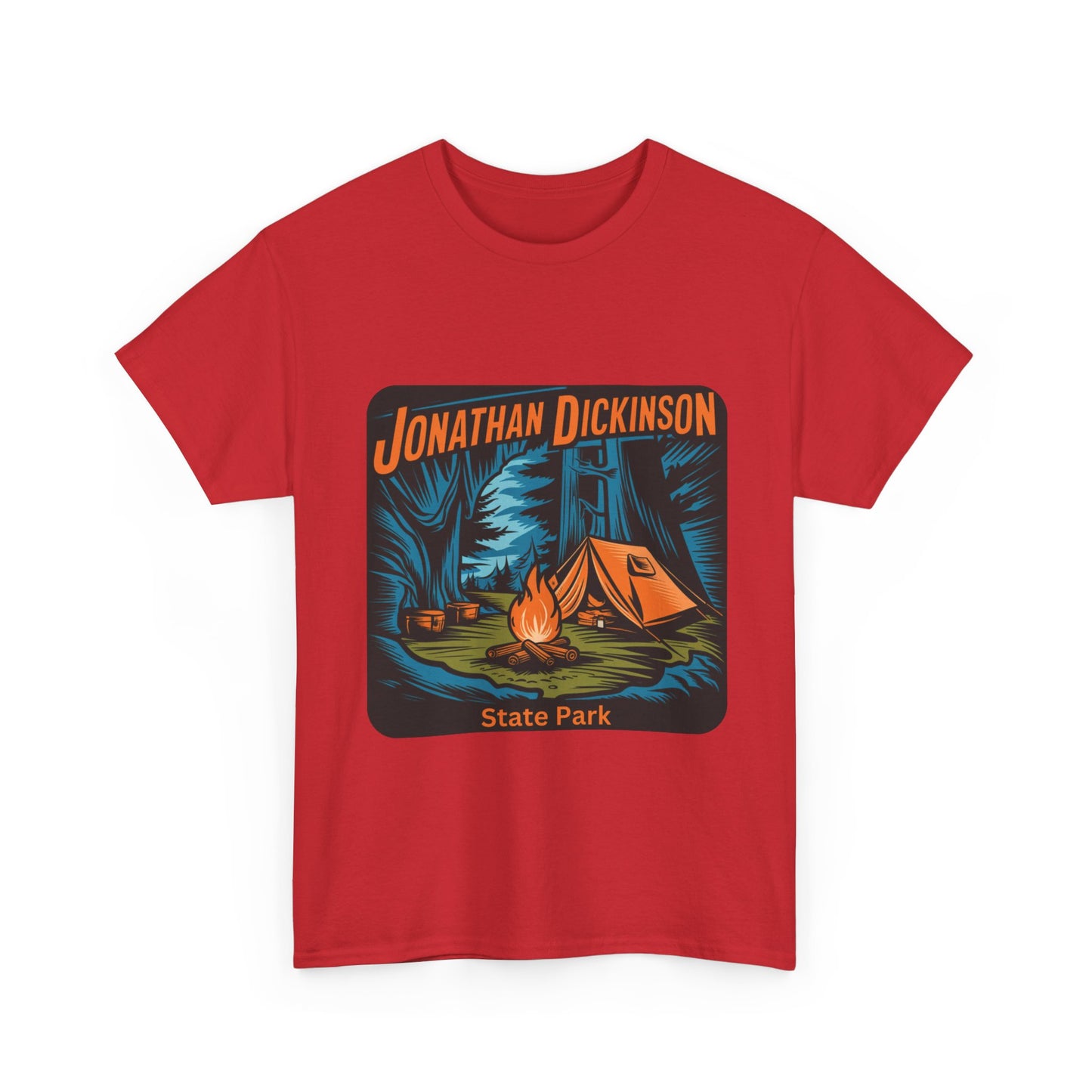 Camping Adventure T-Shirt – Jonathan Dickinson State Park Florida Campfire Nature Tee