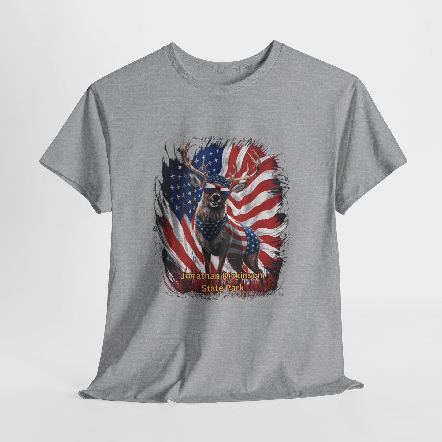 4th of July Deer T-Shirt – Jonathan Dickinson State Park Patriotic USA Buck Tee