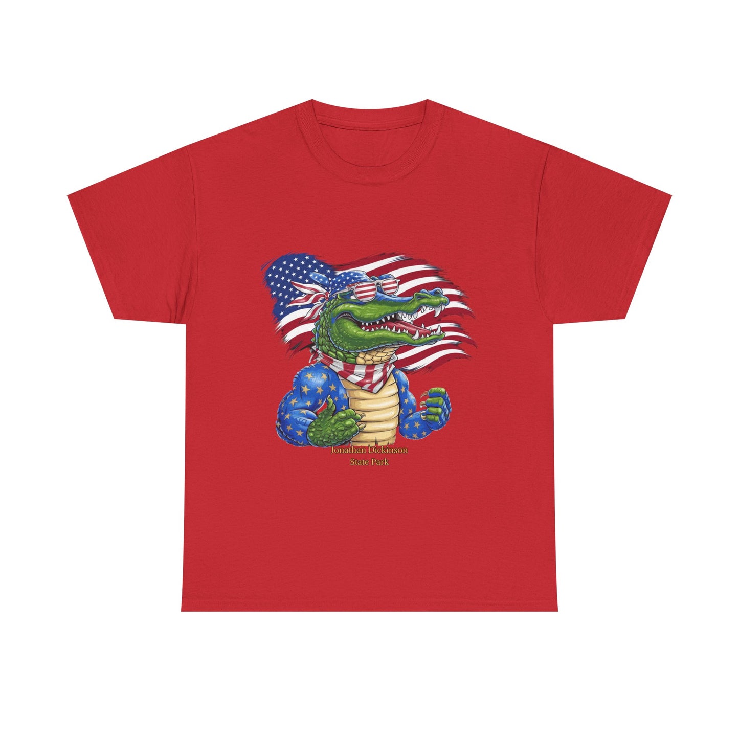4th of July Alligator T-Shirt – Jonathan Dickinson State Park Patriotic USA Gator Tee
