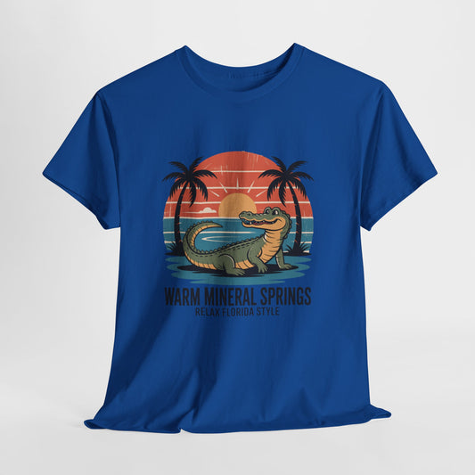 Warm Mineral Springs Florida Alligator Sunset T-Shirt