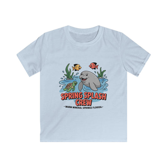 Spring Splash Crew Manatee & Turtle Kids T-Shirt – Florida Fun  Warm Mineral Springs