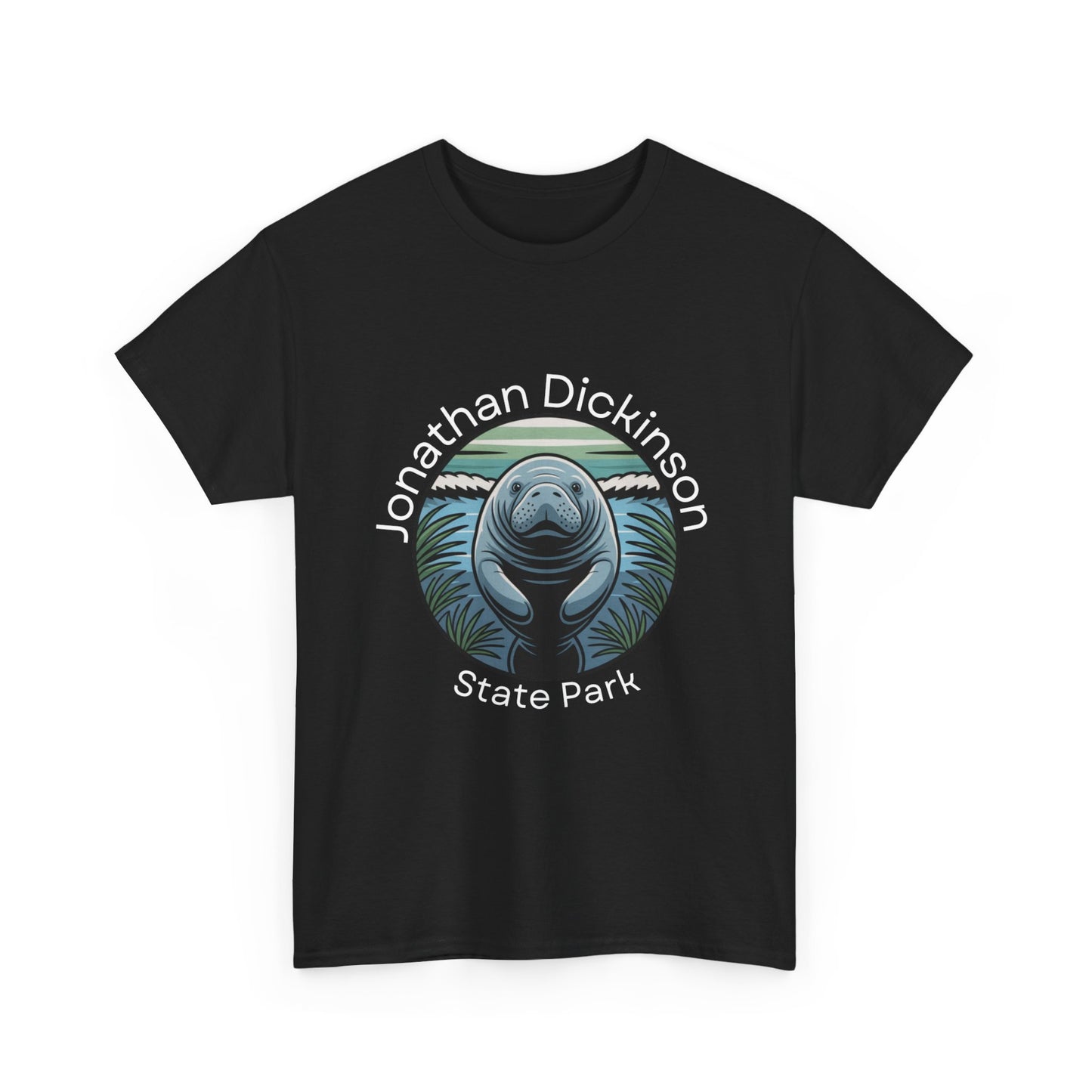 Coastal Manatee Circle T-Shirt – Jonathan Dickinson State Park Florida Nature Tee