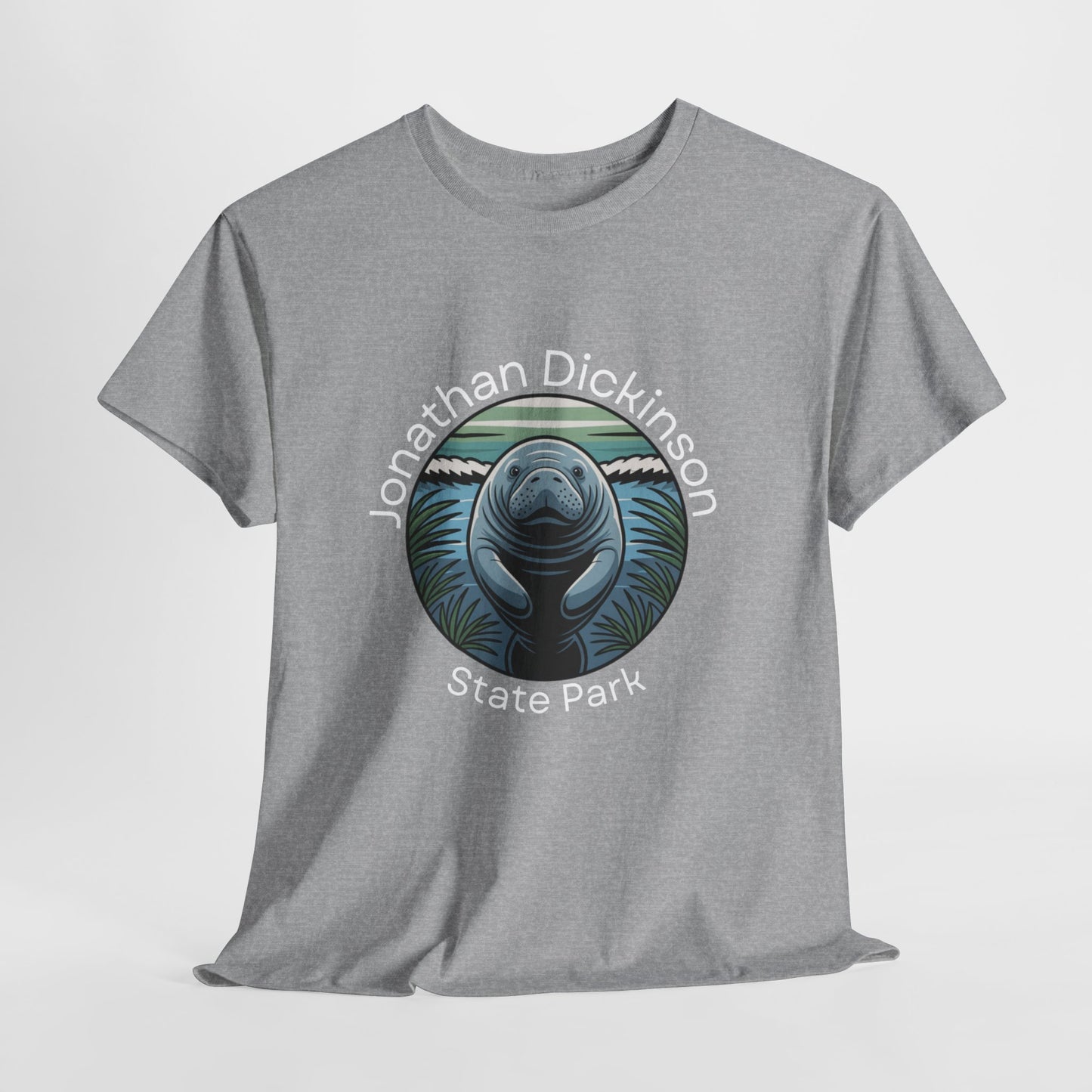 Coastal Manatee Circle T-Shirt – Jonathan Dickinson State Park Florida Nature Tee