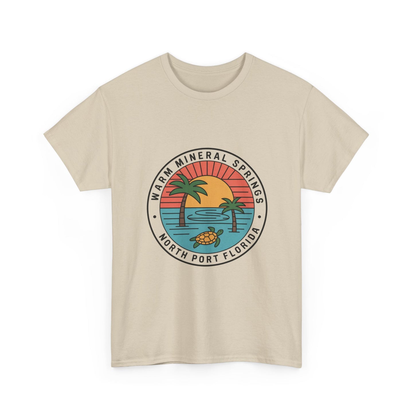 Warm Mineral Springs Florida Turtle Sunset T-Shirt