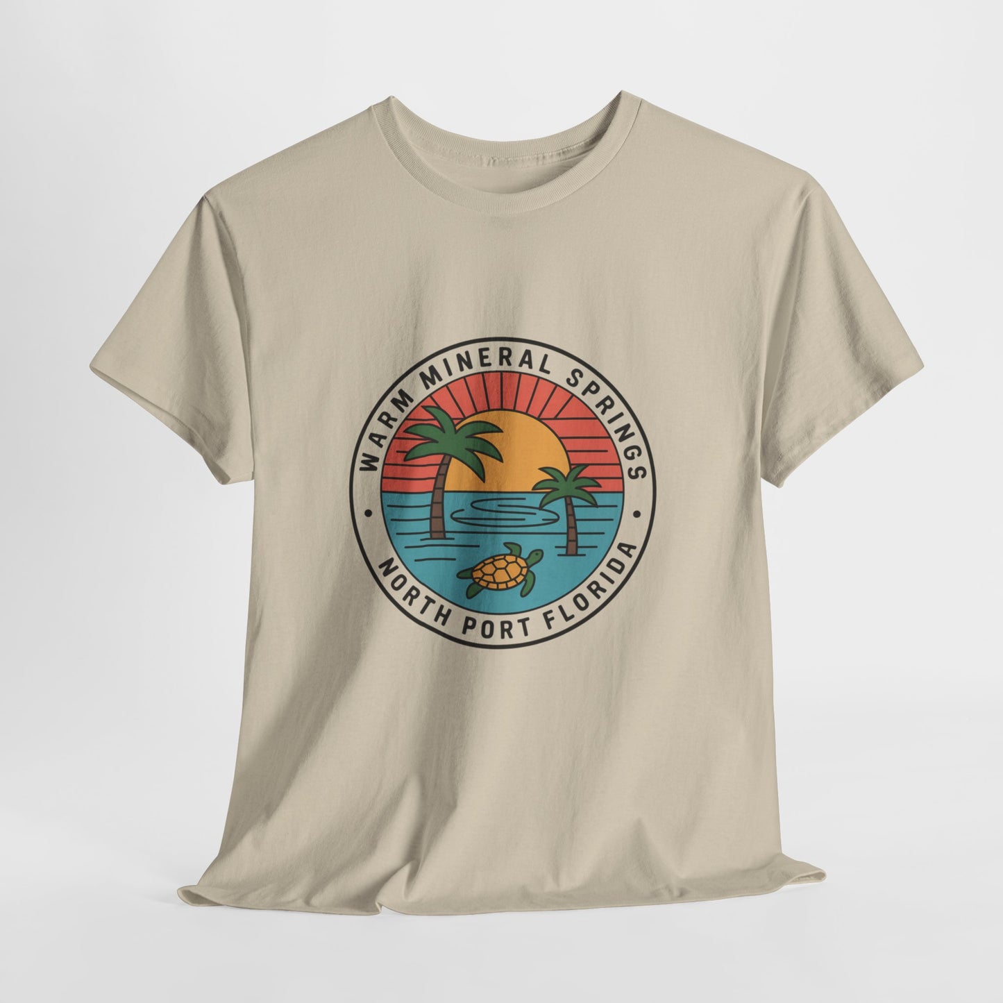 Warm Mineral Springs Florida Turtle Sunset T-Shirt